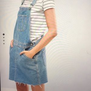 Denim dress overall